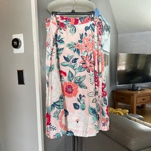 Wrap skirt by LOFT; long, size 14